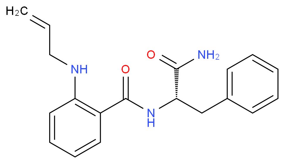 2-(allylamino)-N-[(1S)-2-amino-1-benzyl-2-oxoethyl]benzamide_分子结构_CAS_)