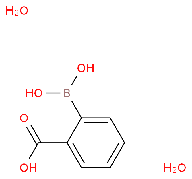 2-(dihydroxyboranyl)benzoic acid dihydrate_分子结构_CAS_1257650-88-6