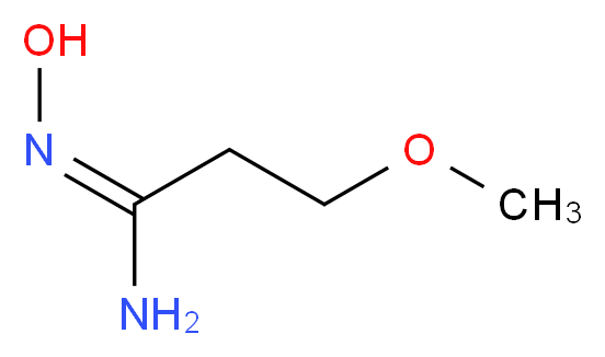 (E)-N'-hydroxy-3-methoxypropimidamide_分子结构_CAS_77072-12-9