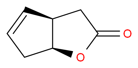 (3aR,6aS)-2H,3H,3aH,6H,6aH-cyclopenta[b]furan-2-one_分子结构_CAS_43119-28-4