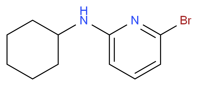 6-bromo-N-cyclohexylpyridin-2-amine_分子结构_CAS_959237-36-6