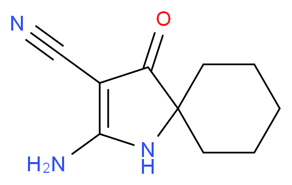 2-amino-4-oxo-1-azaspiro[4.5]dec-2-ene-3-carbonitrile_分子结构_CAS_)