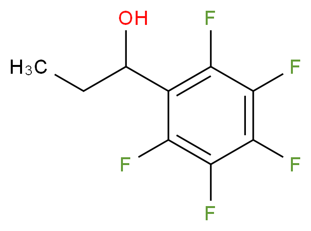 1-(pentafluorophenyl)propan-1-ol_分子结构_CAS_25622-74-6