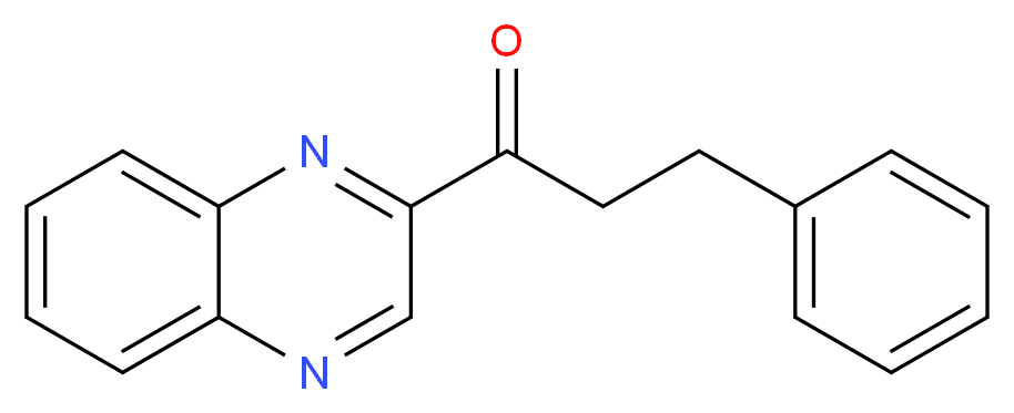 3-phenyl-1-(quinoxalin-2-yl)propan-1-one_分子结构_CAS_885275-42-3