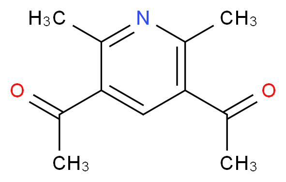 3,5-二乙酰基-2,6-二甲基吡啶_分子结构_CAS_24234-61-5)