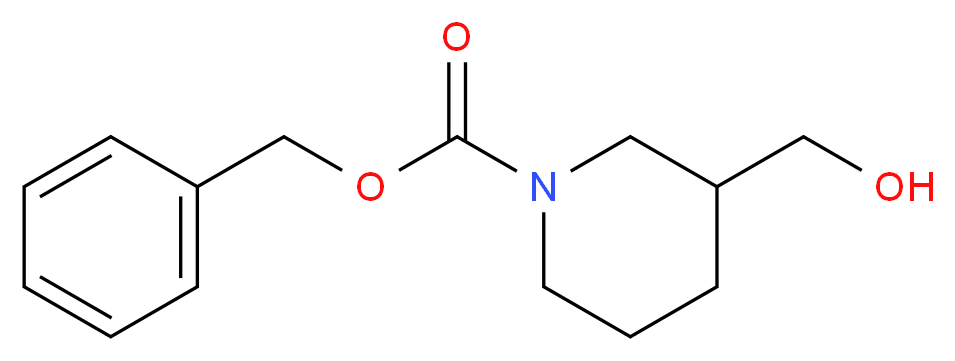 benzyl 3-(hydroxymethyl)piperidine-1-carboxylate_分子结构_CAS_39945-51-2