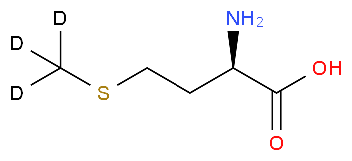 (2R)-2-amino-4-[(<sup>2</sup>H<sub>3</sub>)methylsulfanyl]butanoic acid_分子结构_CAS_284665-18-5