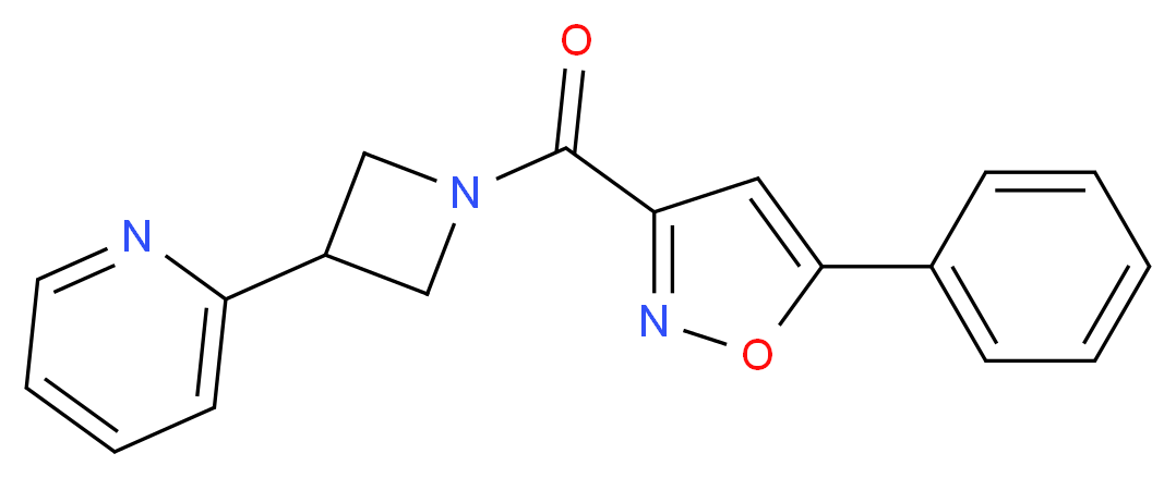 2-{1-[(5-phenyl-3-isoxazolyl)carbonyl]-3-azetidinyl}pyridine_分子结构_CAS_)
