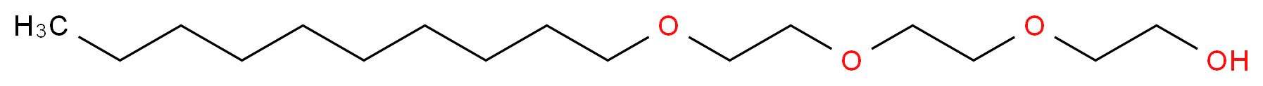 2-{2-[2-(decyloxy)ethoxy]ethoxy}ethan-1-ol_分子结构_CAS_4669-23-2