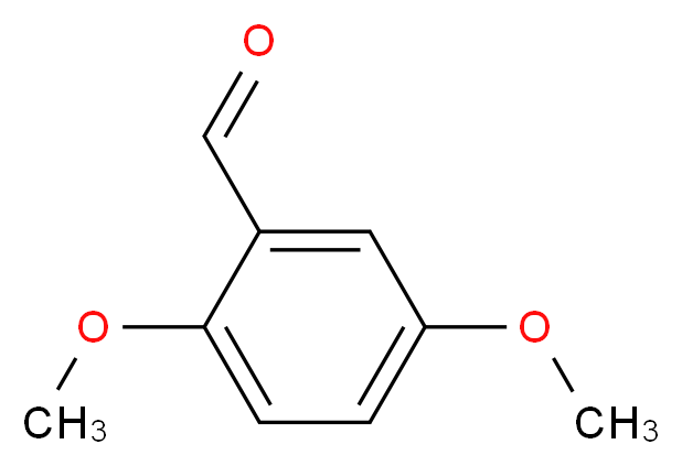 2,5-Dimethoxybenzaldehyde 98%_分子结构_CAS_93-02-7)