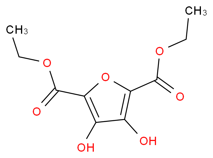 diethyl 3,4-dihydroxyfuran-2,5-dicarboxylate_分子结构_CAS_6270-57-1)