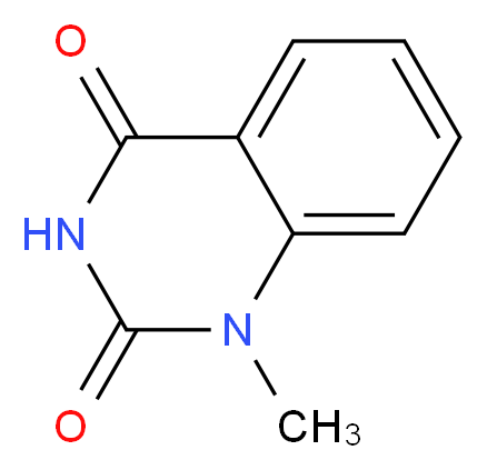 1-methyl-1,2,3,4-tetrahydroquinazoline-2,4-dione_分子结构_CAS_604-50-2