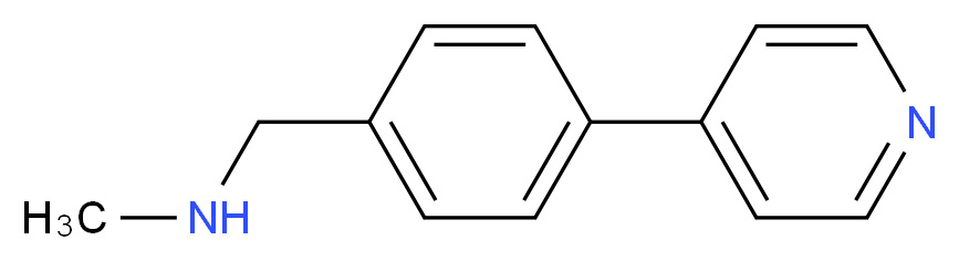 N-Methyl-4-(pyridin-4-yl)benzylamine 90%_分子结构_CAS_852180-64-4)