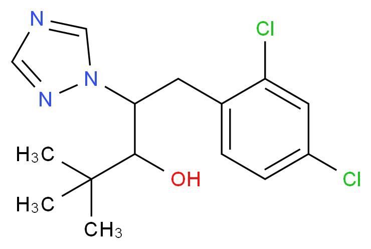 卞氯三唑醇_分子结构_CAS_75736-33-3)