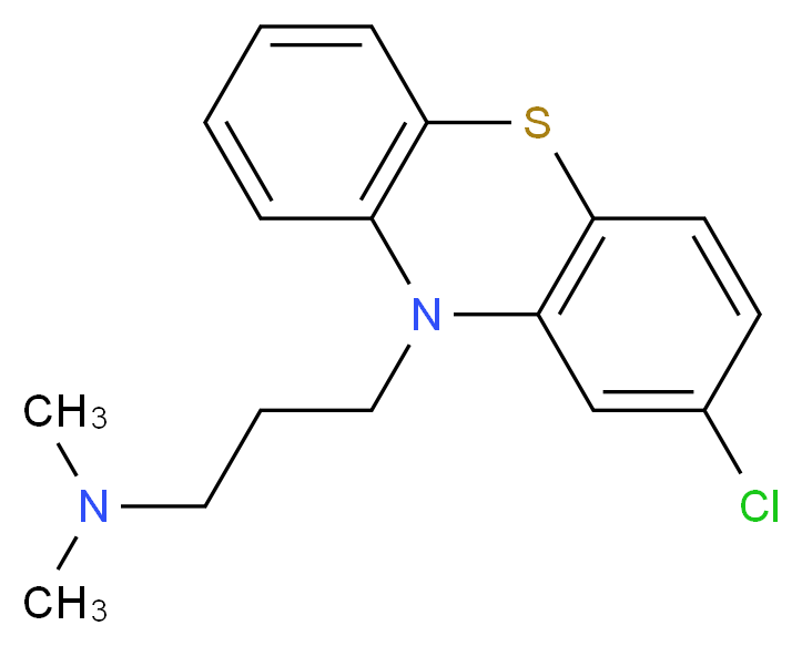 Chlorpromazine_分子结构_CAS_50-53-3)