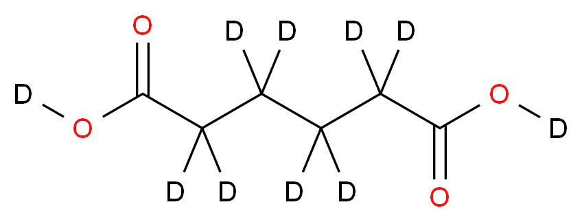 (<sup>2</sup>H<sub>8</sub>)hexanedi(<sup>2</sup>H)oic acid_分子结构_CAS_25373-21-1