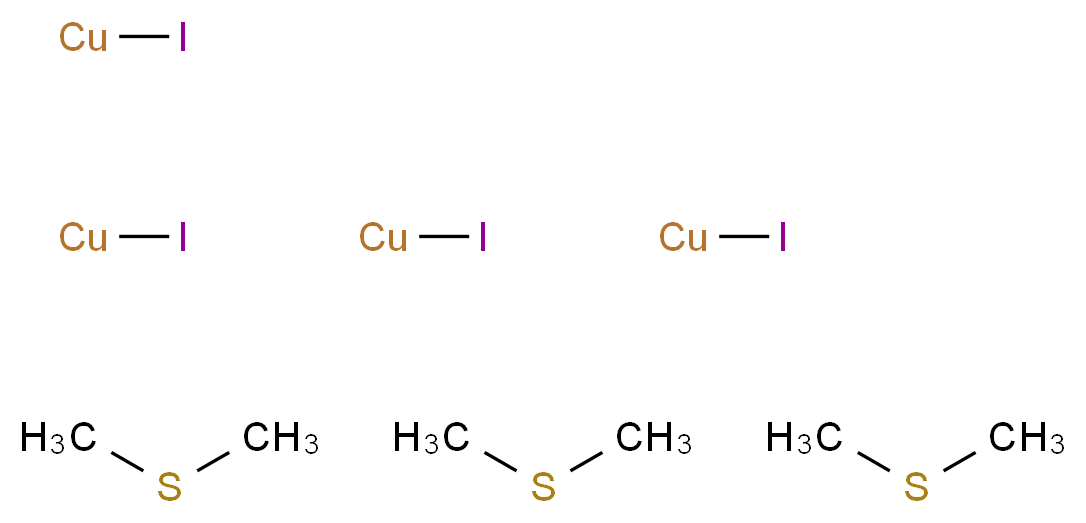 tris((methylsulfanyl)methane); tetrakis(iodocopper)_分子结构_CAS_914915-20-1