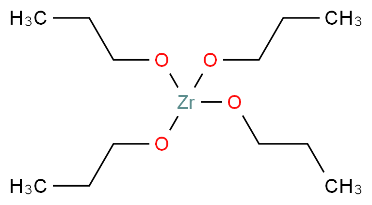 正丙醇锆 溶液_分子结构_CAS_23519-77-9)