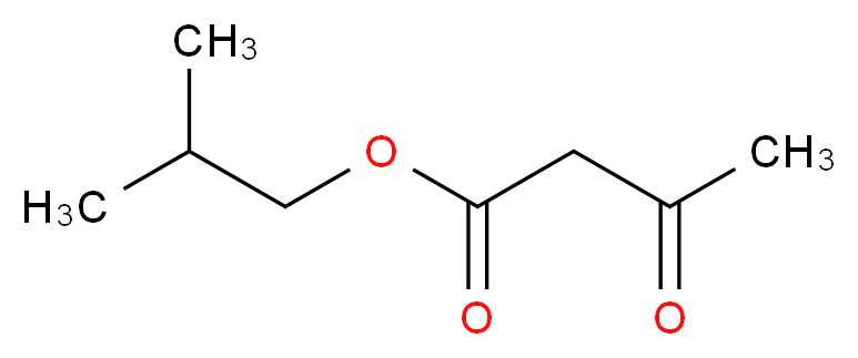 乙酰乙酸异丁酯_分子结构_CAS_7779-75-1)