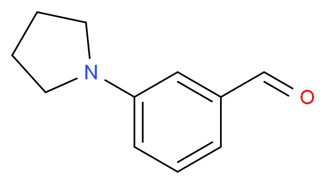 3-pyrrolidin-1-ylbenzaldehyde_分子结构_CAS_857283-89-7)