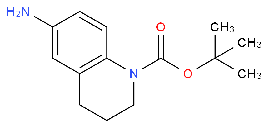 tert-butyl 6-amino-1,2,3,4-tetrahydroquinoline-1-carboxylate_分子结构_CAS_1152923-36-8