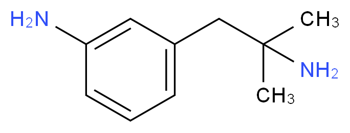 3-(2-amino-2-methylpropyl)aniline_分子结构_CAS_266315-06-4