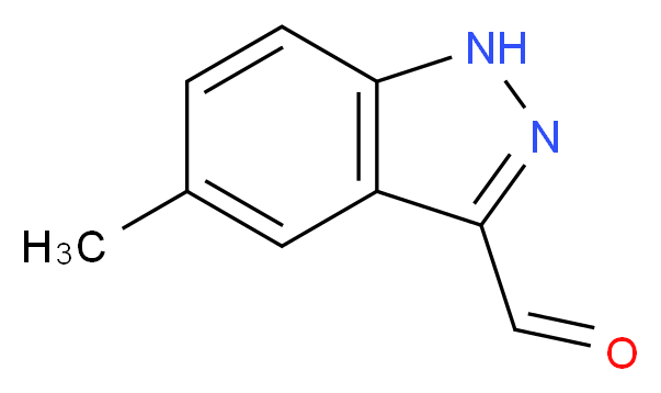 5-Methyl-1H-indazole-3-carbaldehyde_分子结构_CAS_518987-35-4)