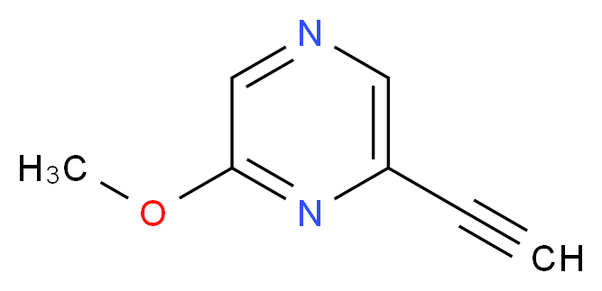 2-ethynyl-6-methoxypyrazine_分子结构_CAS_1196153-43-1)