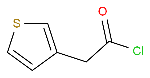 2-(thiophen-3-yl)acetyl chloride_分子结构_CAS_13781-65-2)