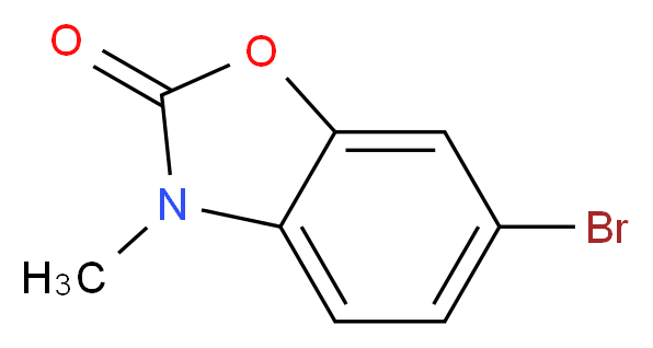 6-Bromo-3-methyl-2,3-dihydro-1,3-benzoxazol-2-one_分子结构_CAS_)