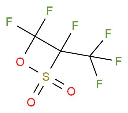 3,4,4-trifluoro-3-(trifluoromethyl)-1,2$l^{6}-oxathietane-2,2-dione_分子结构_CAS_773-15-9