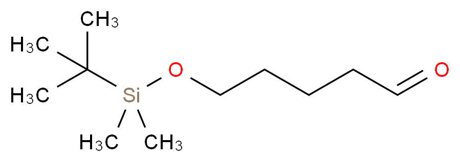 5-[(tert-butyldimethylsilyl)oxy]pentanal_分子结构_CAS_87184-80-3