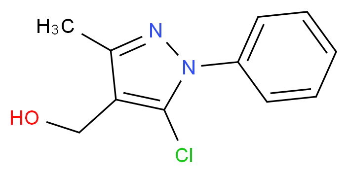 (5-Chloro-3-methyl-1-phenyl-1H-pyrazol-4-yl)-methanol_分子结构_CAS_1136-60-3)