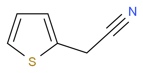 2-(thiophen-2-yl)acetonitrile_分子结构_CAS_20893-30-5