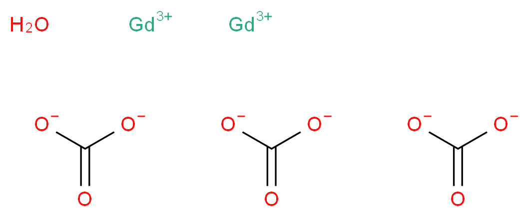 碳酸钆(III) 水合物_分子结构_CAS_38245-36-2)