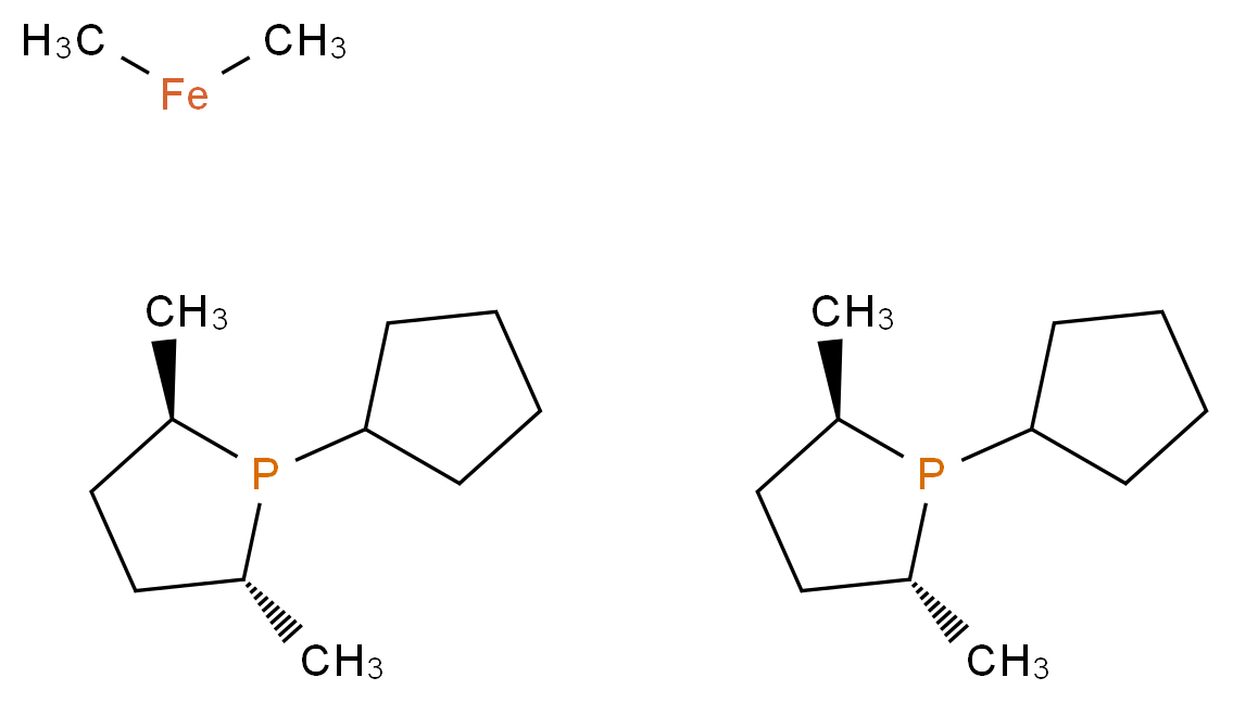 bis((2R,5R)-1-cyclopentyl-2,5-dimethylphospholane); dimethyliron_分子结构_CAS_540475-45-4