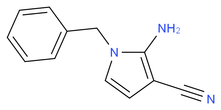 2-amino-1-benzyl-1H-pyrrole-3-carbonitrile_分子结构_CAS_753478-33-0