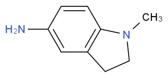 1-methyl-5-indolinamine_分子结构_CAS_64180-07-0)