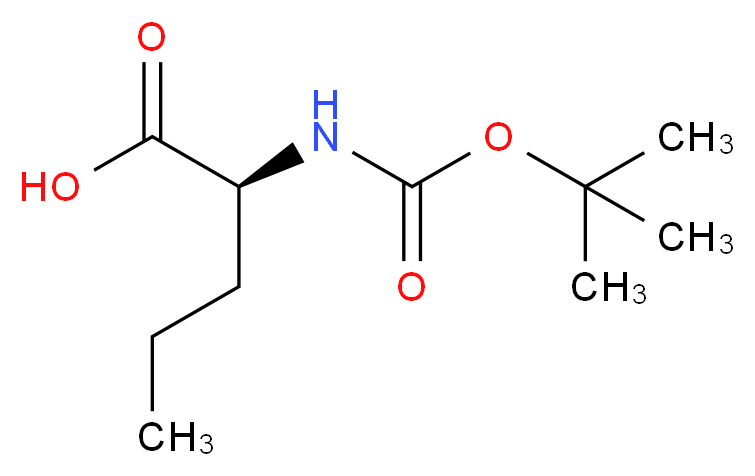 (2S)-2-Aminopentanoic acid, N-BOC protected 98%_分子结构_CAS_53308-95-5)