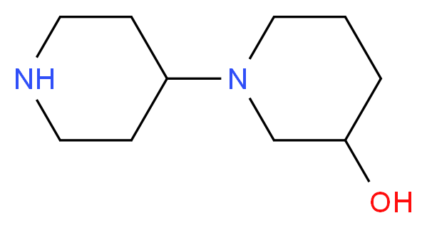 1,4'-bipiperidin-3-ol_分子结构_CAS_864356-11-6)
