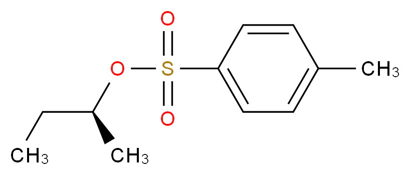 (S)-(+)-1-甲基丙基 4-甲基苯磺酸酯_分子结构_CAS_50896-54-3)