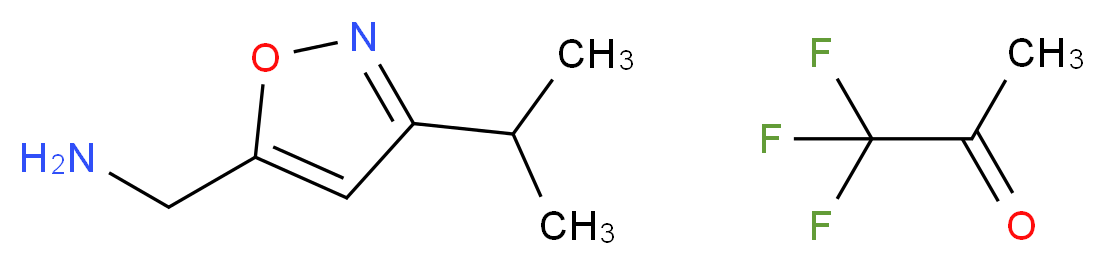 1,1,1-trifluoropropan-2-one; [3-(propan-2-yl)-1,2-oxazol-5-yl]methanamine_分子结构_CAS_1159599-97-9