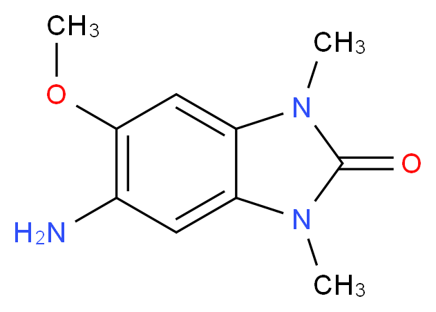 5-amino-6-methoxy-1,3-dimethyl-2,3-dihydro-1H-1,3-benzodiazol-2-one_分子结构_CAS_73778-95-7