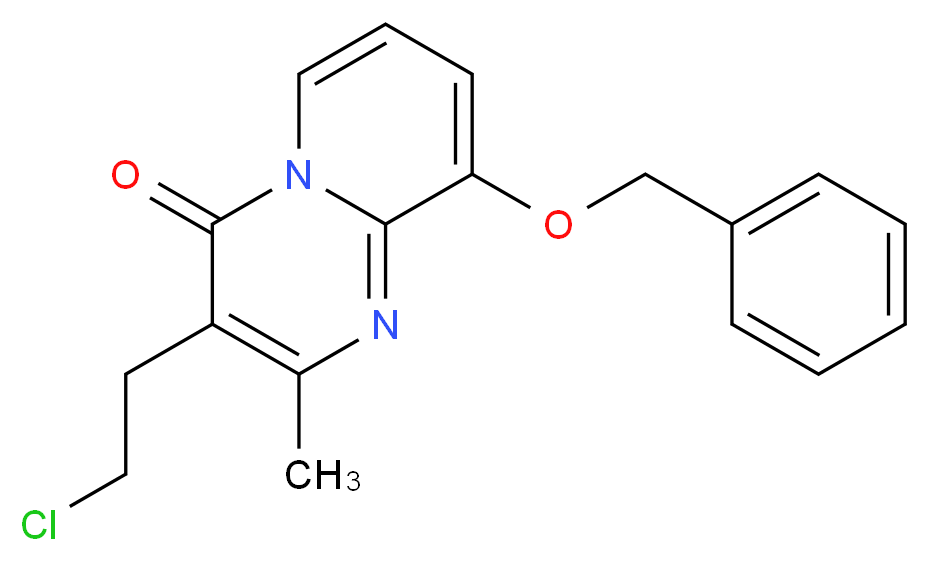 3-(2-Chloroethyl)-2-methyl-9-(benzyloxy)-4H-pyrido[1,2a]pyrimidin-4-one_分子结构_CAS_147687-17-0)