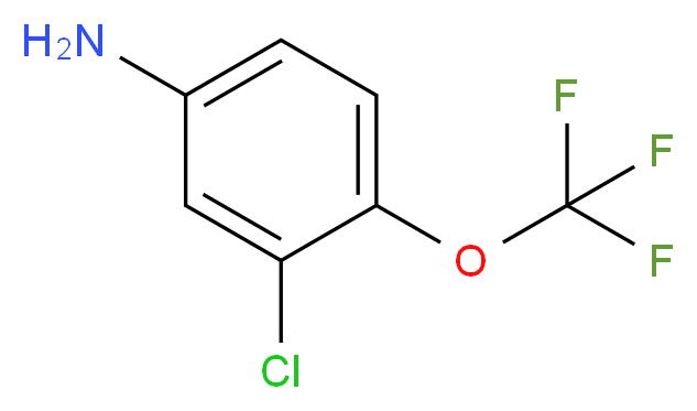 3-chloro-4-(trifluoromethoxy)aniline_分子结构_CAS_64628-73-5