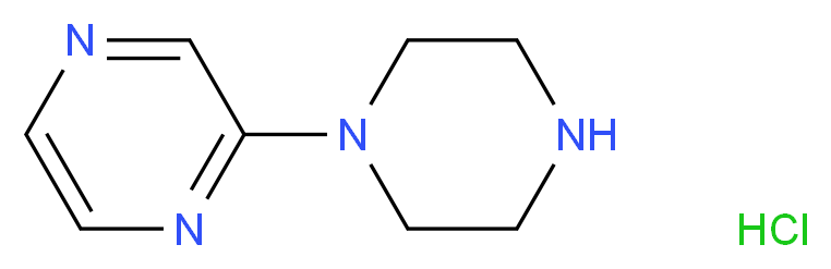 2-(piperazin-1-yl)pyrazine hydrochloride_分子结构_CAS_34803-68-4