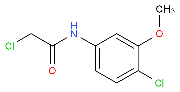 2-chloro-N-(4-chloro-3-methoxyphenyl)acetamide_分子结构_CAS_875656-37-4