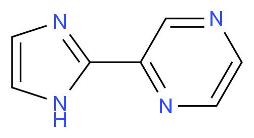 2-(1H-imidazol-2-yl)pyrazine_分子结构_CAS_119165-68-3