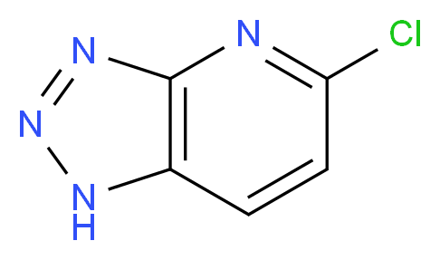 5-chloro-1H-[1,2,3]triazolo[4,5-b]pyridine_分子结构_CAS_73895-37-1