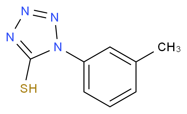 1-m-Tolyl-1H-tetrazole-5-thiol_分子结构_CAS_41401-38-1)